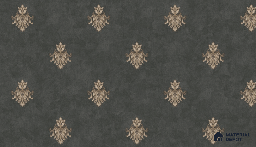 74024-5 | 5 Meter x 42 Inch PVC Damask Look Wallpaper - 57 Sq. Ft. | Minimum 15% wastage during installation