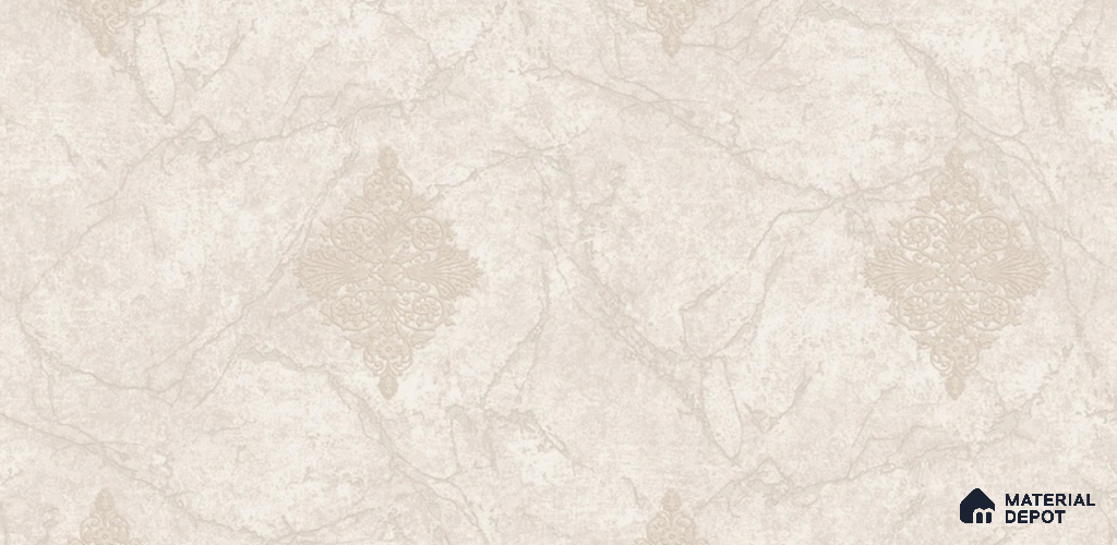 81228-2 | 5 Meter x 42 Inch PVC Damask Look Wallpaper - 57 Sq. Ft. | Minimum 15% wastage during installation