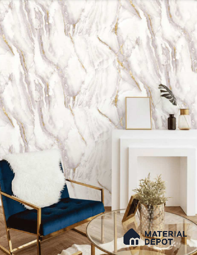 81281-3 | 5 Meter x 42 Inch PVC Marble Look Wallpaper - 57 Sq. Ft. | Minimum 10% wastage during installation
