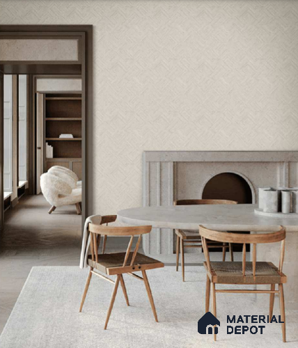 81290-1 | 5 Meter x 42 Inch PVC Patterned Look Wallpaper - 57 Sq. Ft. | Minimum 15% wastage during installation