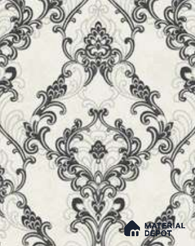 81385-2 | 5 Meter x 42 Inches Damask Look Wallpaper - 57 Sq. Ft. | Minimum 15% wastage during installation