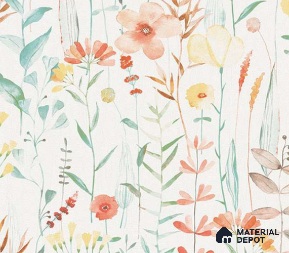 88111 | 10 Meter x 21 Inch PVC Florals Look Wallpaper - 57 Sq. Ft. Image 01