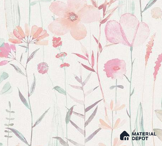 88112 | 10 Meter x 21 Inch PVC Florals Look Wallpaper - 57 Sq. Ft. | Minimum 15% wastage during installation
