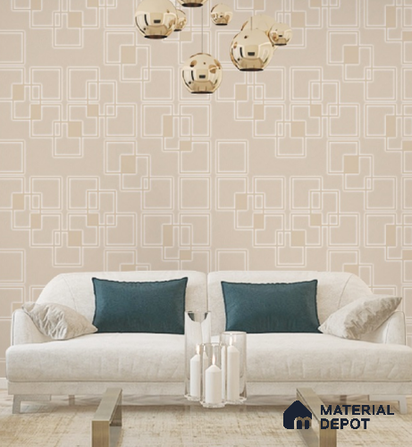 88462-2 | 5 Meter x 42 Inch PVC Patterned Look Wallpaper - 57 Sq. Ft. | Minimum 15% wastage during installation