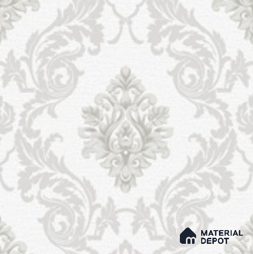 88474-1 | 5 Meter x 42 Inch PVC Damask Look Wallpaper - 57 Sq. Ft. | Minimum 15% wastage during installation