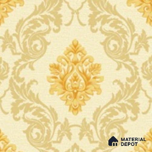 88474-3 | 5 Meter x 42 Inch PVC Damask Look Wallpaper - 57 Sq. Ft. | Minimum 15% wastage during installation