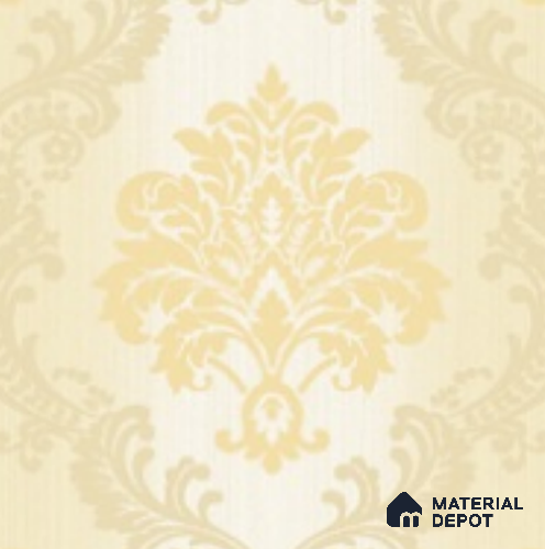 88477-1 | 5 Meter x 42 Inch PVC Damask Look Wallpaper - 57 Sq. Ft. | Minimum 15% wastage during installation