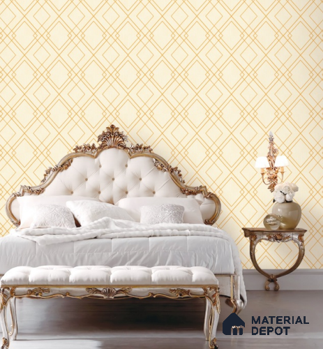 88495-1 | 5 Meter x 42 Inch PVC Geometric Look Wallpaper - 57 Sq. Ft. | Minimum 15% wastage during installation