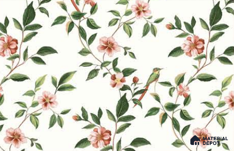 88655-1 | 5 Meter x 42 Inches Florals Look Wallpaper - 57 Sq. Ft. | Minimum 15% wastage during installation