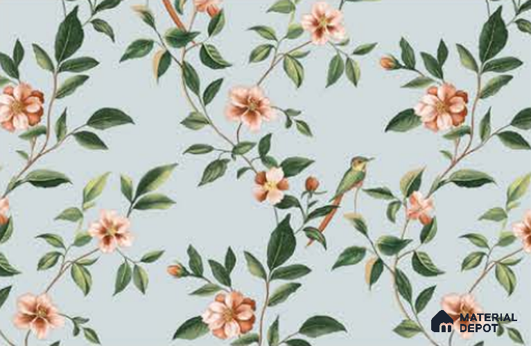 88655-2 | 5 Meter x 42 Inches Florals Look Wallpaper - 57 Sq. Ft. | Minimum 15% wastage during installation