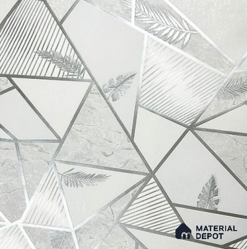 930012 | 10 Meter x 21 Inch PVC Geometric Look Wallpaper - 57 Sq. Ft.