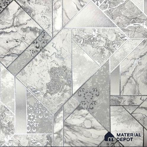 930081 | 10 Meter x 21 Inch PVC Geometric Look Wallpaper - 57 Sq. Ft.