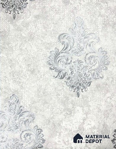 931201 | 10 Meter x 21 Inch PVC Damask Look Wallpaper - 57 Sq. Ft.