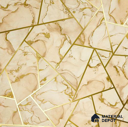 931501 | 10 Meter x 21 Inch PVC Geometric Look Wallpaper - 57 Sq. Ft.