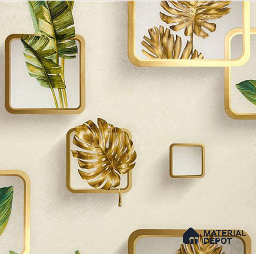 931802 | 10 Meter x 21 Inch PVC Patterned Look Wallpaper - 57 Sq. Ft.