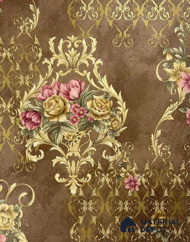 931902 | 10 Meter x 21 Inch PVC Damask Look Wallpaper - 57 Sq. Ft.