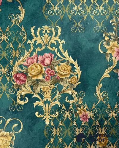 931903 | 10 Meter x 21 Inch PVC Damask Look Wallpaper - 57 Sq. Ft.