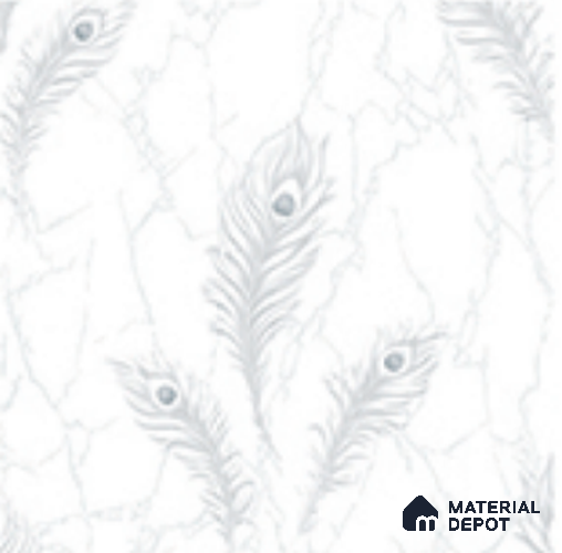 AA100702 | 9.5 Meter x 21 Inch PVC Florals Look Wallpaper - 55 Sq. Ft. | Minimum 15% wastage during installation