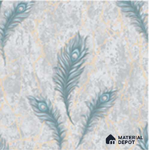 AA100703 | 9.5 Meter x 21 Inch PVC Florals Look Wallpaper - 55 Sq. Ft. | Minimum 15% wastage during installation