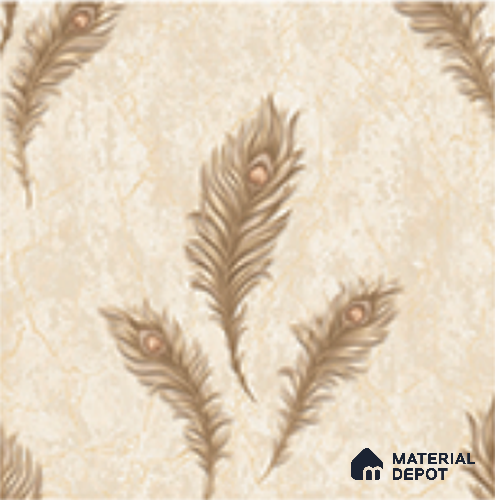 AA100704 | 9.5 Meter x 21 Inch PVC Florals Look Wallpaper - 55 Sq. Ft. | Minimum 15% wastage during installation