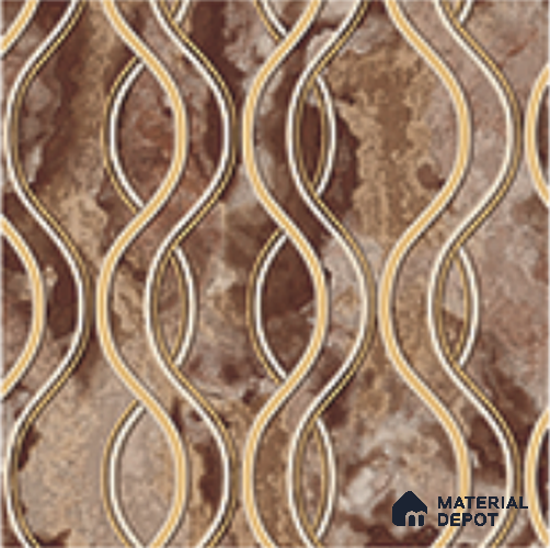 AA100906 | 9.5 Meter x 21 Inch PVC Patterned Look Wallpaper - 55 Sq. Ft. | Minimum 15% wastage during installation