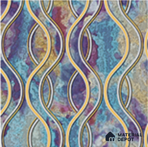 AA100907 | 9.5 Meter x 21 Inch PVC Patterned Look Wallpaper - 55 Sq. Ft. | Minimum 15% wastage during installation