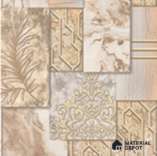 AA101007 | 9.5 Meter x 21 Inch PVC Patterned Look Wallpaper - 55 Sq. Ft. | Minimum 15% wastage during installation
