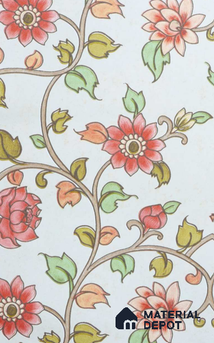 CC2226-2 | 10 Meter x 21 Inch Florals Look Wallpaper - 57 Sq. Ft. | Minimum 15% wastage during installation