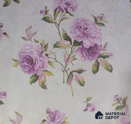 DE40817 | 10 Meter x 21 Inch PVC Florals Look Wallpaper - 57 Sq. Ft. | Minimum 15% wastage during installation