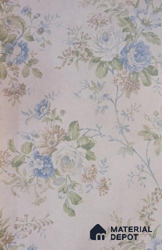 DE40833 | 10 Meter x 21 Inch PVC Florals Look Wallpaper - 57 Sq. Ft. | Minimum 15% wastage during installation