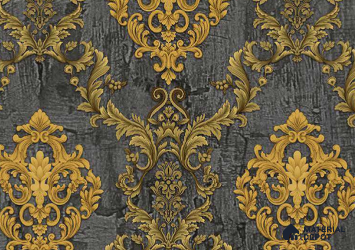 FE504-5 | 10 Meter x 21 Inch PVC Damask Look Wallpaper - 57 Sq. Ft. | Minimum 15% wastage during installation