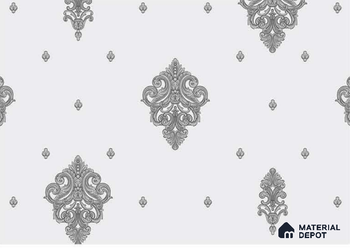 FE507-1 | 10 Meter x 21 Inch PVC Damask Look Wallpaper - 57 Sq. Ft. | Minimum 15% wastage during installation