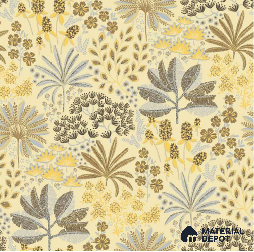 FL-2342 | 10 Meter x 21 Inch Non Woven Florals Look Wallpaper - 57 Sq. Ft.
