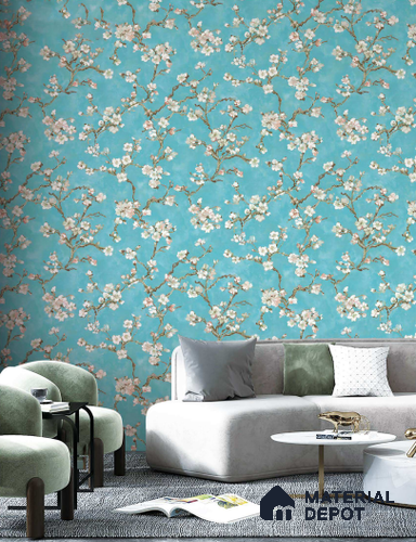 OR05-4 | 5 Meter x 42 Inch PVC Florals Look Wallpaper - 57 Sq. Ft. 02