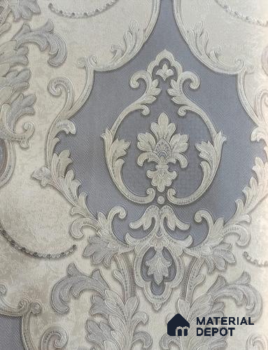 RD2508 | 5 Meter x 42 Inch PVC Damask Look Wallpaper - 57 Sq. Ft. | Minimum 15% wastage during installation