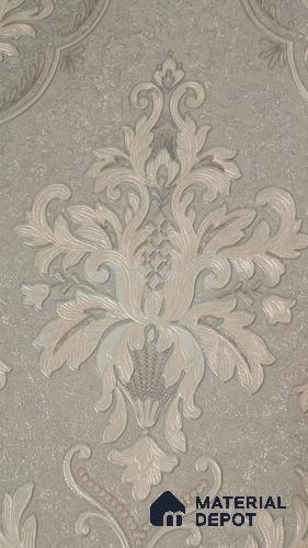 RD2525 | 5 Meter x 42 Inch PVC Damask Look Wallpaper - 57 Sq. Ft. | Minimum 15% wastage during installation
