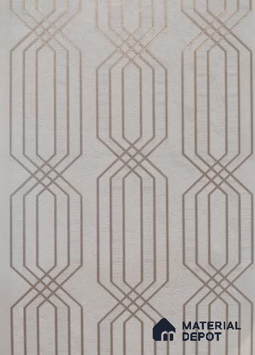 RD2544 | 5 Meter x 42 Inch PVC Geometric Look Wallpaper - 57 Sq. Ft. | Minimum 15% wastage during installation