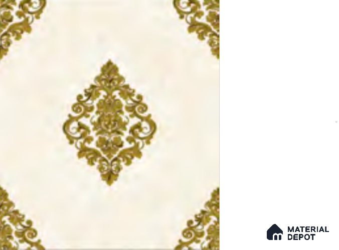 RD2934 | 10 Meter x 21 Inch PVC Damask Look Wallpaper - 57 Sq. Ft. | Minimum 15% wastage during installation