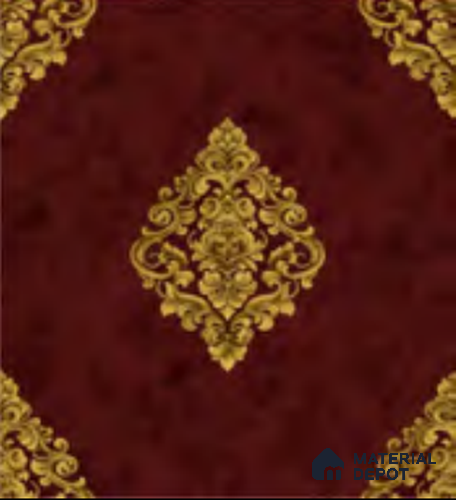 RD2936 | 10 Meter x 21 Inch PVC Damask Look Wallpaper - 57 Sq. Ft. | Minimum 15% wastage during installation
