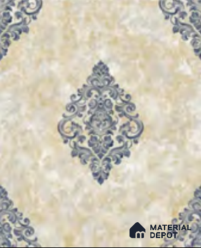 RD2938 | 10 Meter x 21 Inch PVC Damask Look Wallpaper - 57 Sq. Ft. | Minimum 15% wastage during installation