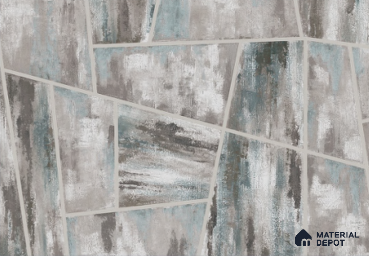 SK7716 | 10 Meter x 21 Inch PVC Geometric Look Wallpaper - 57 Sq. Ft. | Minimum 15% wastage during installation