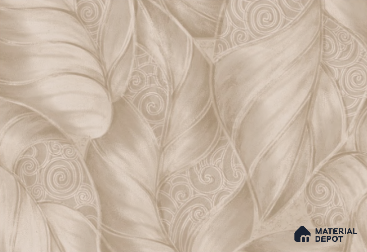 SK7829 | 10 Meter x 21 Inch PVC Florals Look Wallpaper - 57 Sq. Ft. | Minimum 15% wastage during installation