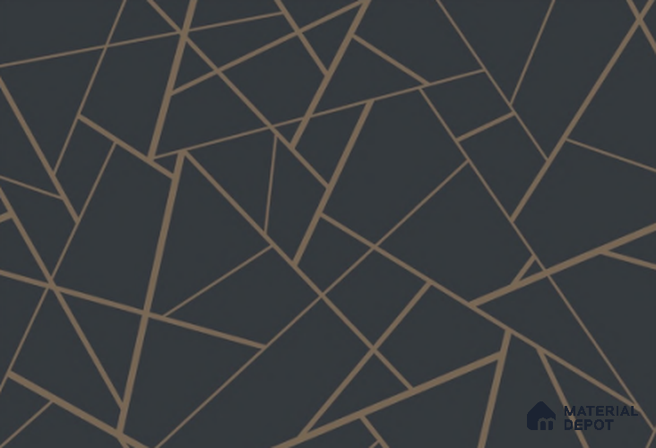 SL3857 | 10 Meter x 21 Inch PVC Geometric Look Wallpaper - 57 Sq. Ft. | Minimum 15% wastage during installation