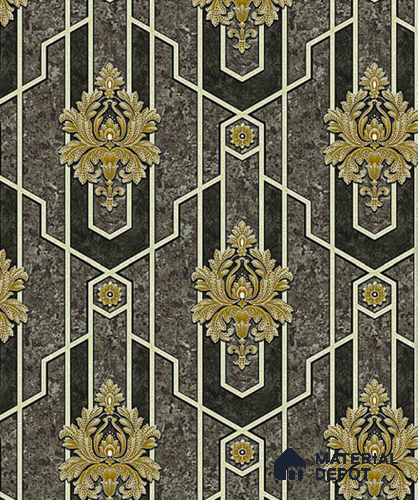 V-527 | 5 Meter x 42 Inch PVC Damask Look Wallpaper - 57 Sq. Ft.