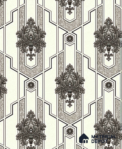V-530 | 5 Meter x 42 Inch PVC Damask Look Wallpaper - 57 Sq. Ft.