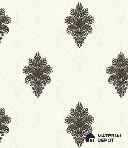 V-545 | 5 Meter x 42 Inch PVC Damask Look Wallpaper - 57 Sq. Ft.