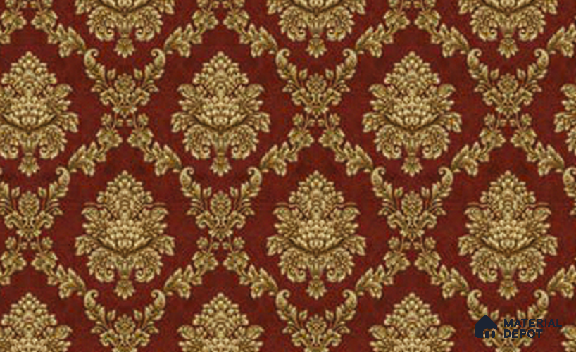 V-548 | 5 Meter x 42 Inch PVC Damask Look Wallpaper - 57 Sq. Ft.