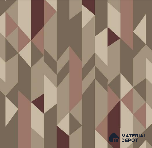 VECT-33 | 10 Meter x 21 Inch Non Woven Geometric Look Wallpaper - 57 Sq. Ft. | Minimum 15% wastage during installation