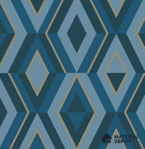 VECT-28 | 10 Meter x 21 Inch Non Woven Geometric Look Wallpaper - 57 Sq. Ft. | Minimum 15% wastage during installation