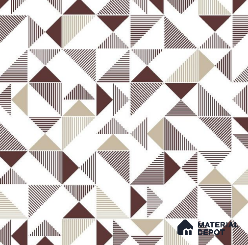 VECT-32 | 10 Meter x 21 Inch Non Woven Geometric Look Wallpaper - 57 Sq. Ft. | Minimum 15% wastage during installation